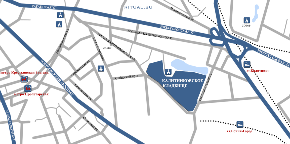 Даниловское кладбище москва карта