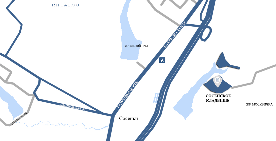Карта поселение сосенское москва