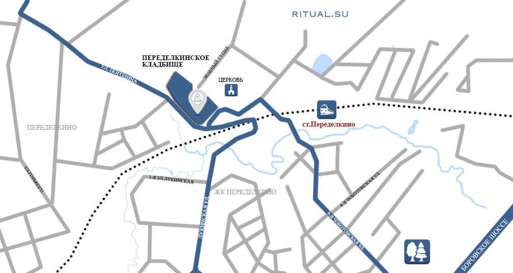 Переделкино карта дач