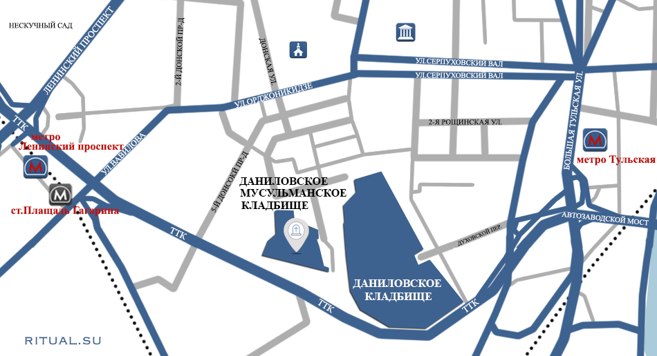 План даниловского кладбища в москве