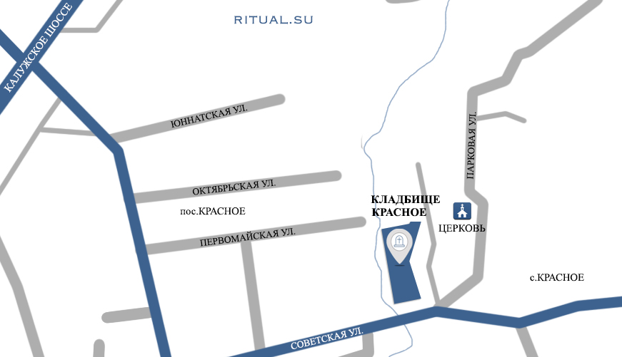 Красненькое кладбище схема